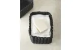 Zara Home Корзина из плетёной бумаги, цвет чёрный, 21 см — фото 1