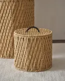 Zara Home Корзина из нержавеющей стали, цвет бежевый, 26 см — фото 1