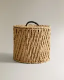 Zara Home Корзина из нержавеющей стали, цвет бежевый, 26 см — фото 5