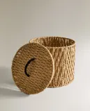 Zara Home Корзина из нержавеющей стали, цвет бежевый, 26 см — фото 6