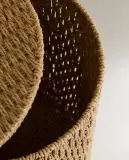Zara Home Корзина из нержавеющей стали, цвет бежевый, 46 см — фото 4