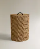 Zara Home Корзина из нержавеющей стали, цвет бежевый, 46 см — фото 6