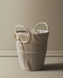 Zara Home Корзина из нержавеющей стали, цвет бежевый, 31 см — фото 1