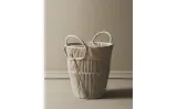 Zara Home Корзина из нержавеющей стали, цвет бежевый, 31 см — фото 4
