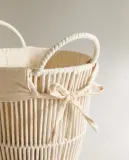 Zara Home Корзина из нержавеющей стали, цвет бежевый, 31 см — фото 7