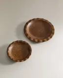 Zara Home Подсвечник из керамики, цвет коричневый, 13 см — фото 6