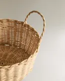 Zara Home Корзина из ротанга, цвет бежевый, 20 см — фото 4