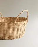 Zara Home Корзина из ротанга, цвет бежевый, 20 см — фото 6