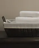 Zara Home Корзина из плетёной бумаги, цвет бежевый, 58 см — фото 8