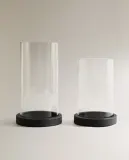 Zara Home Подсвечник из стекла, цвет чёрный, 31.7 см — фото 6