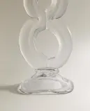 Zara Home Подсвечник из стекла, цвет прозрачный, 19 см — фото 6