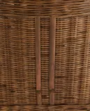 Zara Home Корзина из бамбука, цвет бежевый, 51 см — фото 3