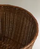 Zara Home Корзина из бамбука, цвет бежевый, 51 см — фото 4