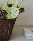 Zara Home Корзина из бамбука, цвет бежевый, 51 см — фото 7