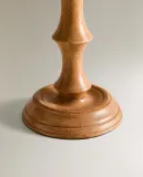 Zara Home Подсвечник из дерева, цвет бежевый, 22.5 см — фото 5