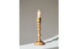 Zara Home Подсвечник из дерева, цвет бежевый, 22.5 см — фото 7