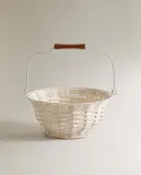 Zara Home Корзина из металла, цвет кремовый, 25 см — фото 5