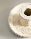 Zara Home Подсвечник из глины, цвет белый, 13.5 см — фото 5