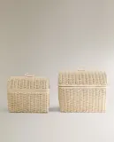 Zara Home Корзина из ротанга, 51 см — фото 6
