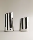 Zara Home Ваза из нержавеющей стали, цвет серый, 10 см — фото 8
