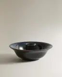 Zara Home Подсвечник из керамики, цвет синий, 13.5 см — фото 3