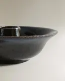 Zara Home Подсвечник из керамики, цвет синий, 13.5 см — фото 7