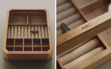 Zara Home Шкатулка из дерева, цвет бежевый, 30 см — фото 1