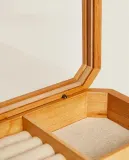Zara Home Шкатулка из дерева, цвет бежевый, 30 см — фото 2