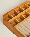Zara Home Шкатулка из дерева, цвет бежевый, 30 см — фото 3