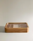 Zara Home Шкатулка из дерева, цвет бежевый, 30 см — фото 8
