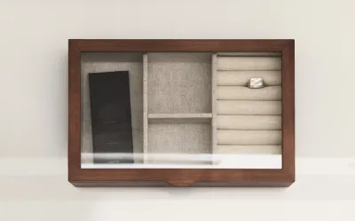 Zara Home Шкатулка из дерева, цвет коричневый, 29.6 см