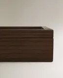 Zara Home Шкатулка из дерева, цвет коричневый, 29.6 см — фото 3