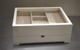 Zara Home Шкатулка изо льна, цвет белый, 36 см — фото 1