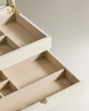 Zara Home Шкатулка изо льна, цвет белый, 30 см — фото 4