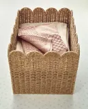 Zara Home Корзина из плетёной бумаги, цвет бежевый, 50 см — фото 3