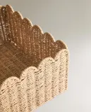 Zara Home Корзина из плетёной бумаги, цвет бежевый, 45 см — фото 5
