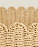 Zara Home Корзина из плетёной бумаги, цвет бежевый, 45 см — фото 6