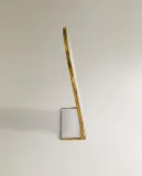 Zara Home Фоторамка из стекла, цвет золотой, 21 см — фото 2