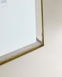 Zara Home Фоторамка из стекла, цвет золотой, 21 см — фото 4