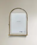 Zara Home Фоторамка из стекла, цвет золотой, 21 см — фото 8