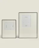 Zara Home Фоторамка из стекла, цвет чёрный, 30 см — фото 2