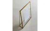 Zara Home Фоторамка из стекла, цвет золотой, 18 см — фото 2