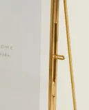 Zara Home Фоторамка из стекла, цвет золотой, 18 см — фото 7