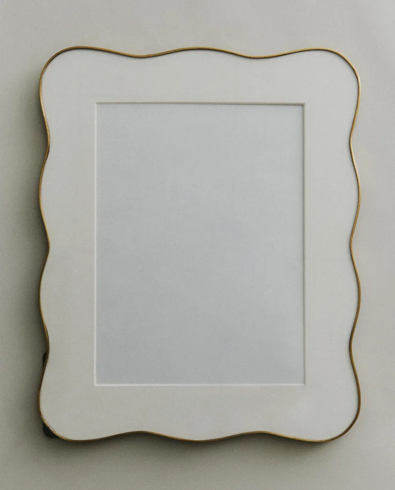 Zara Home Фоторамка из стекла, цвет золотой, 22.5 см