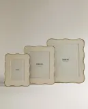 Zara Home Фоторамка из стекла, цвет золотой, 22.5 см — фото 3