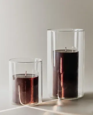 Zara Home Подсвечник из стекла, цвет прозрачный, 12 см