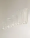 Zara Home Подсвечник из стекла, цвет прозрачный, 12 см — фото 3