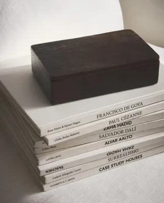 Zara Home Коробка для хранения из дерева, цвет коричневый, 11 см
