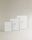 Zara Home Фоторамка из стекла, цвет серебристый, 20.5 см — фото 8
