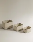 Zara Home Корзина из морской травы, цвет белый, 27 см — фото 7